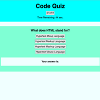 code quiz snapshot
